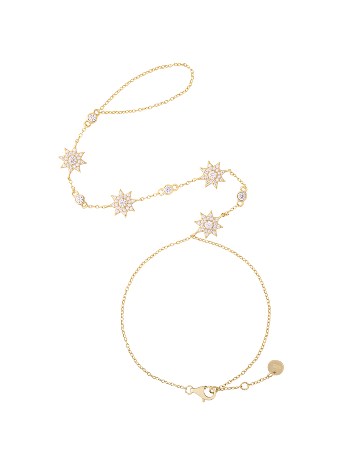 Pulsera Soles Zirconias Con Anillo