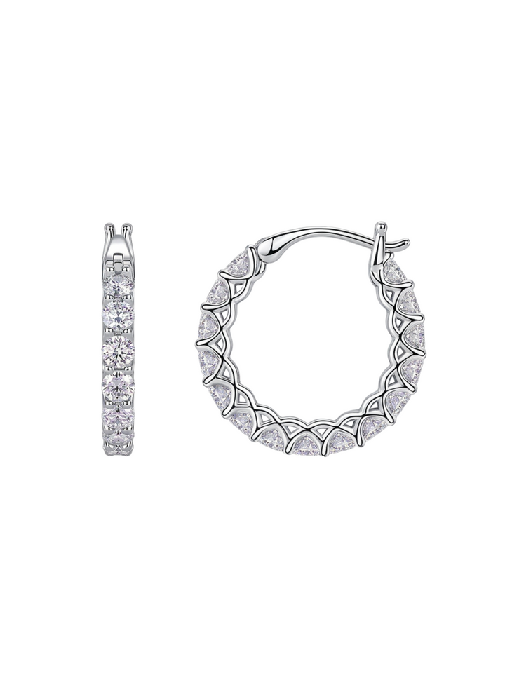 Par Arracada Con Moissanitas 3 CT