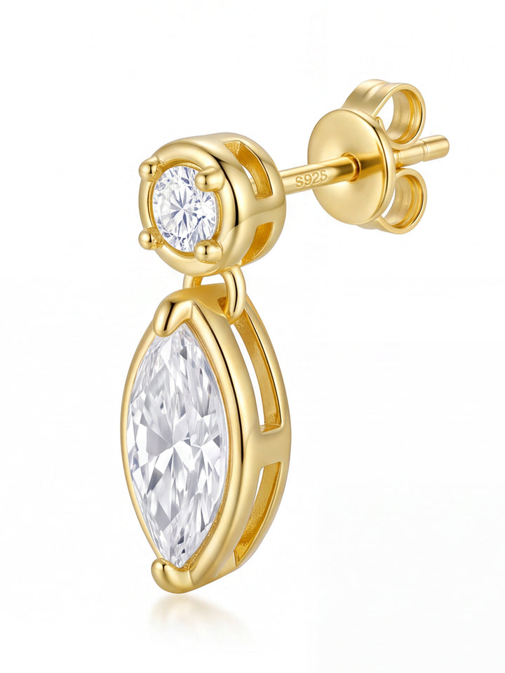 Par Arete Moissanita Corte Marquesa 2.4 CT