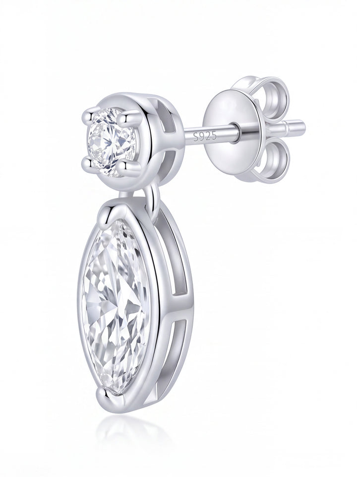 Par Arete Moissanita Corte Marquesa 2.4 CT