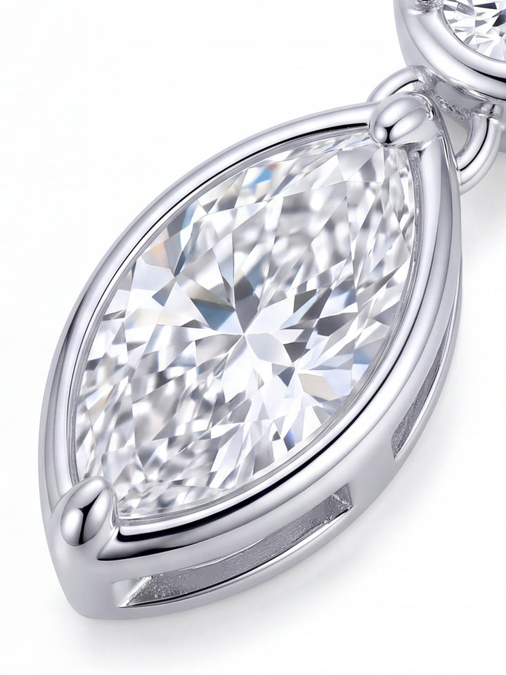 Par Arete Moissanita Corte Marquesa 2.4 CT