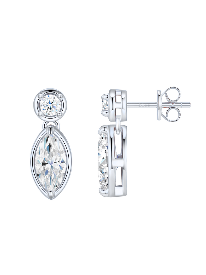 Par Arete Moissanita Corte Marquesa 2.4 CT