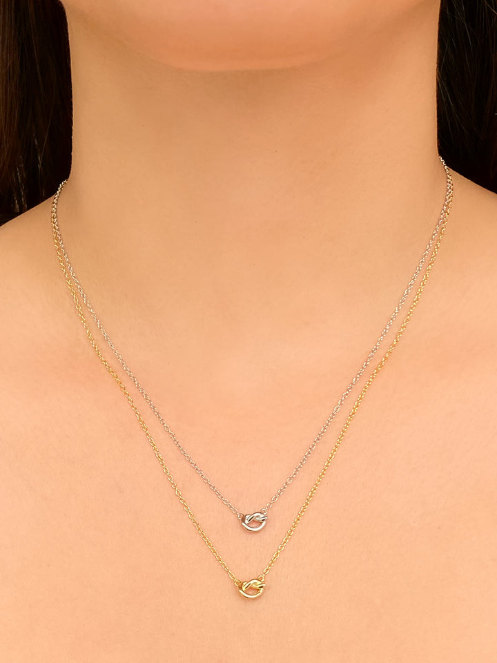 Collar Mini Nudo Corazón