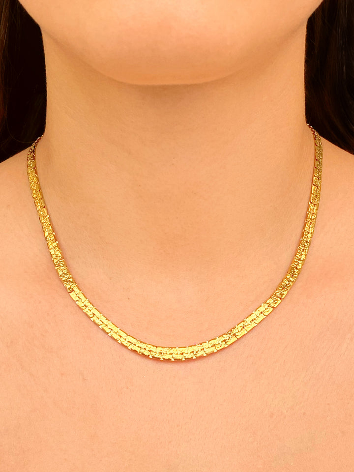 Collar Eslabon Malla Planchado