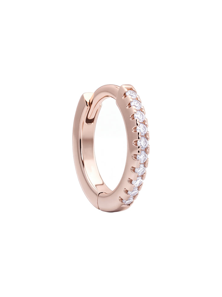 Arracada Con Zirconias 10 mm