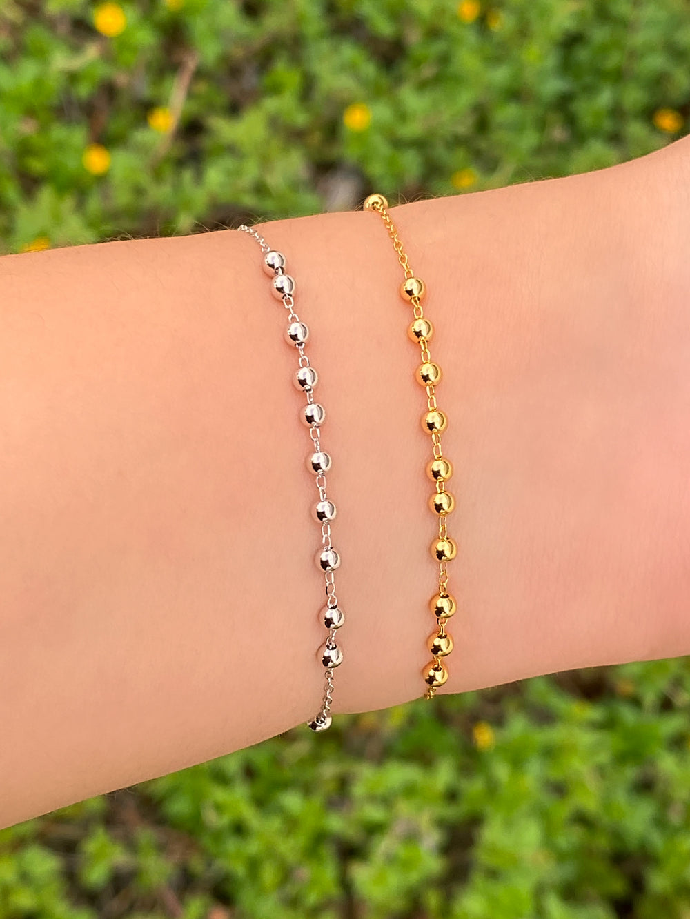 Pulsera Tipo Rosario Con Cruz y Virgen