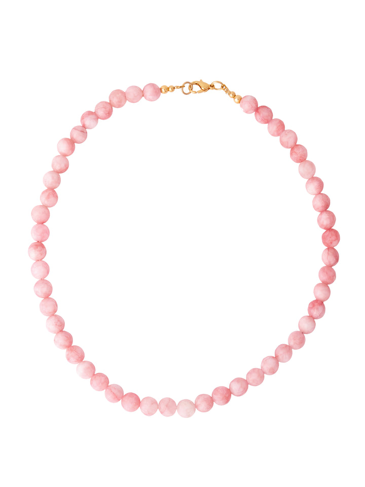 Choker Bolitas Piedra Natural 8 mm