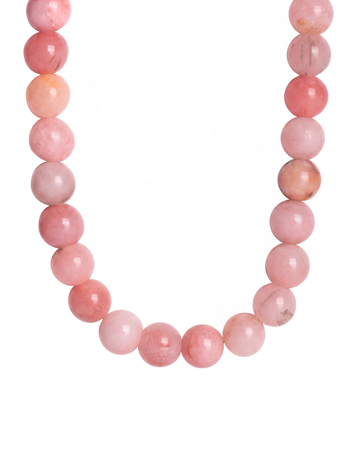 Choker Bolitas Piedra Natural 12 mm