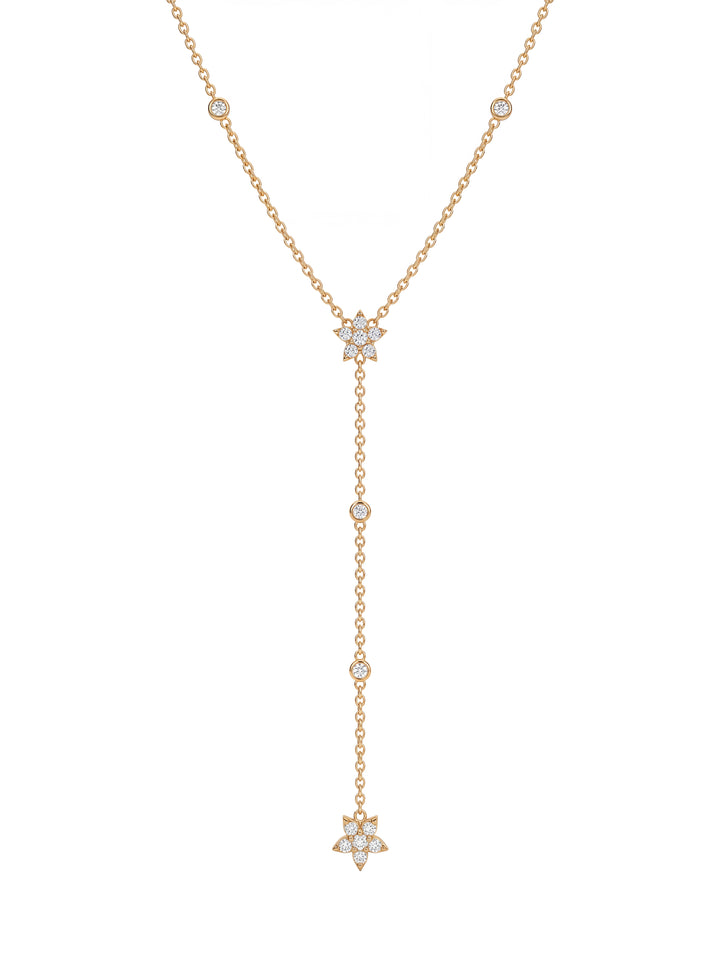 Collar Corbatin Con Mini Flores