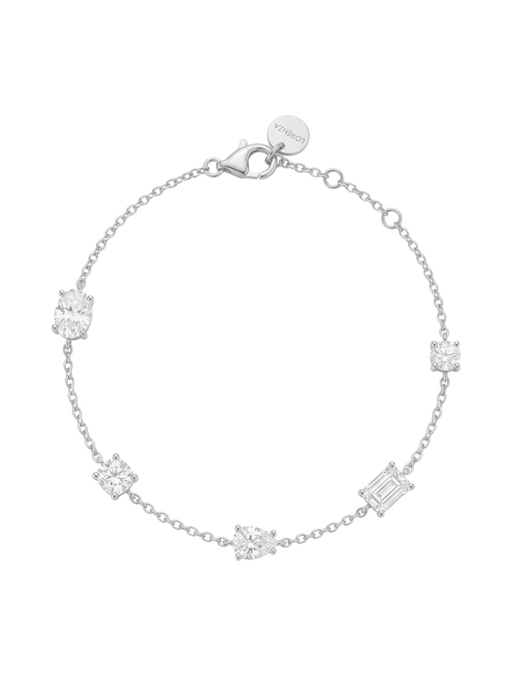 Pulsera Zirconias Cortes Mixtos