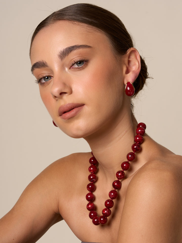Par Arete Gota Marmoleada