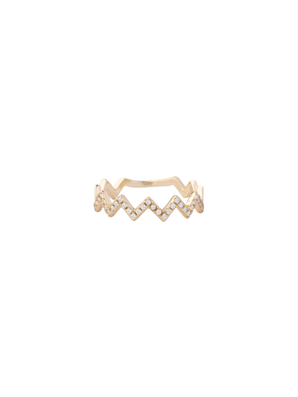 Anillo ZigZag Zirconias