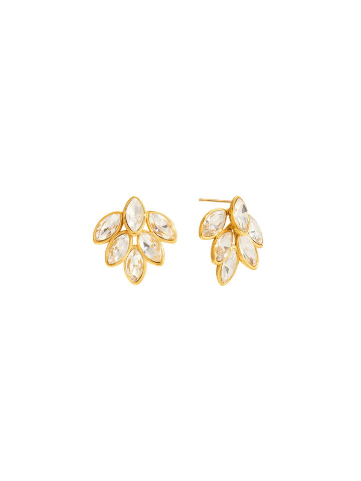 Par Arete Hoja Zirconias