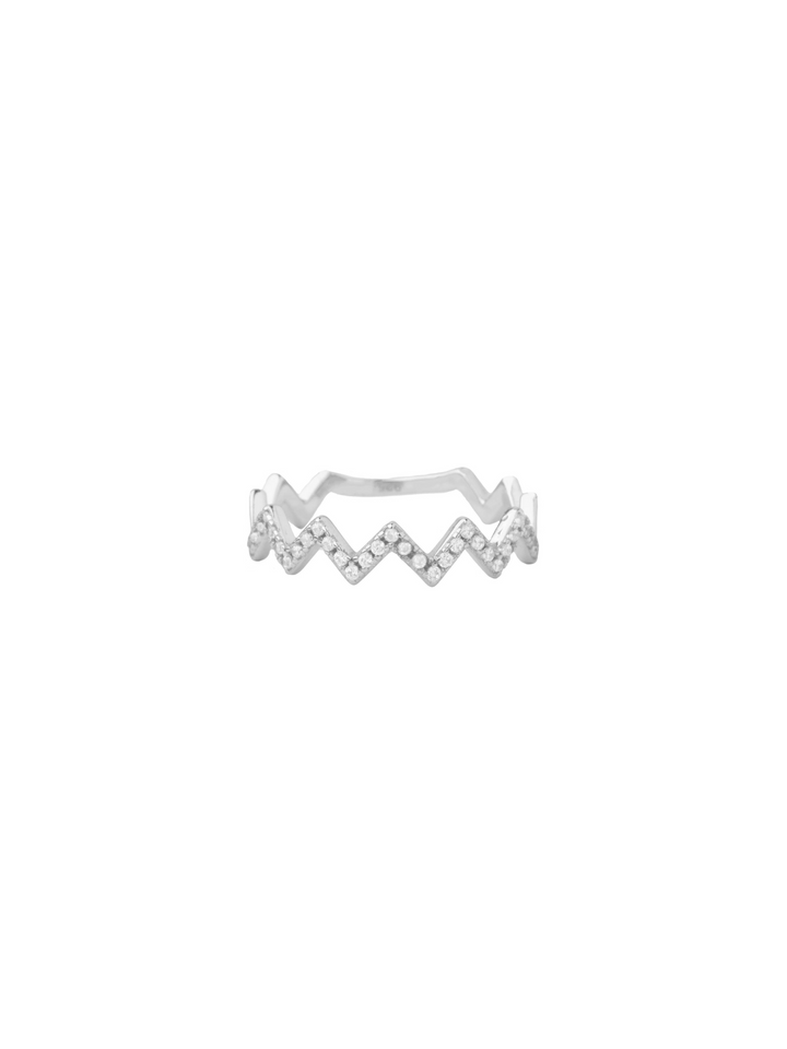 Anillo ZigZag Zirconias