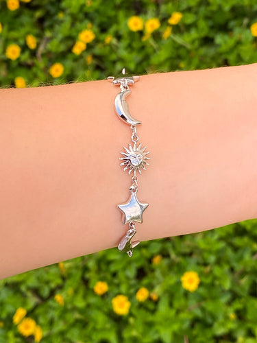 Pulsera Estrella, Luna y Sol