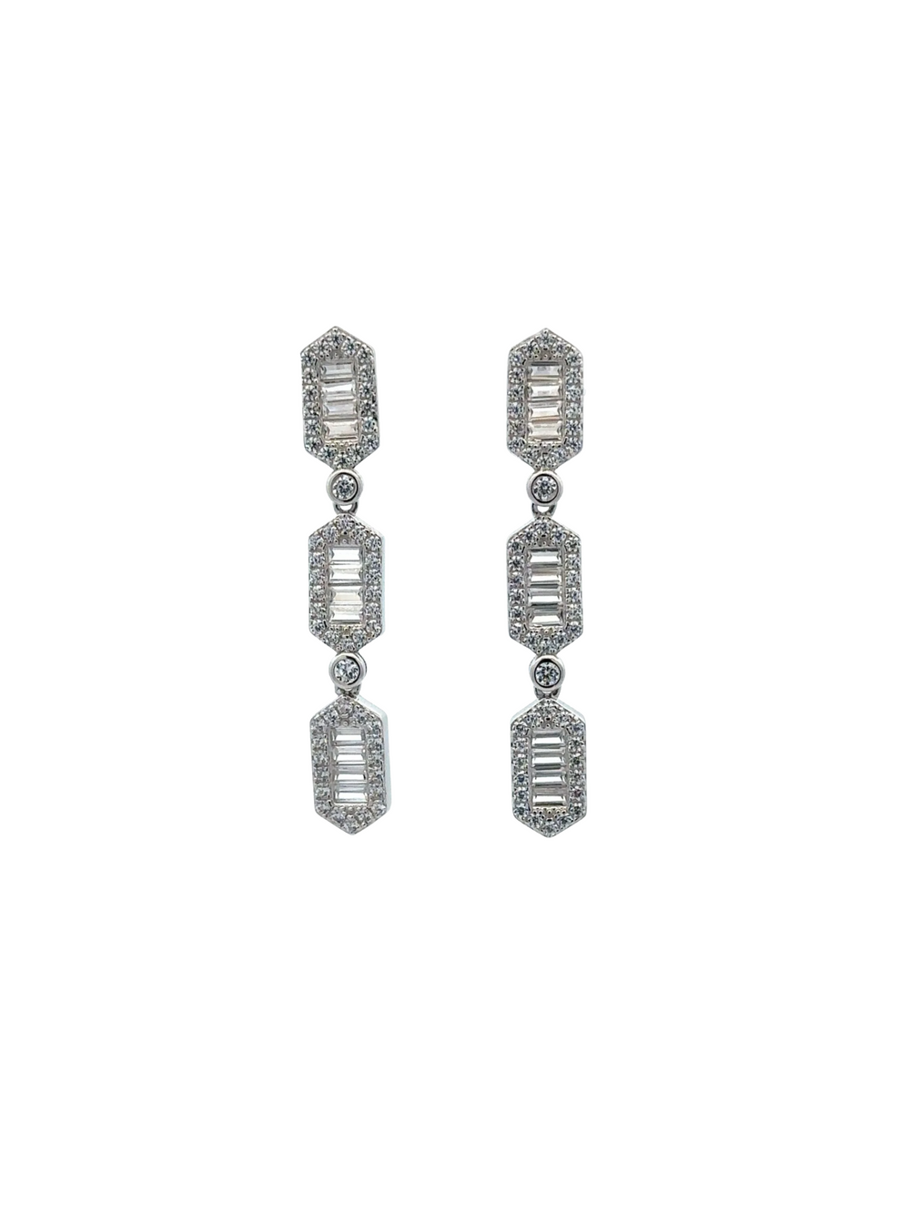 Par Arete Tira Baguettes