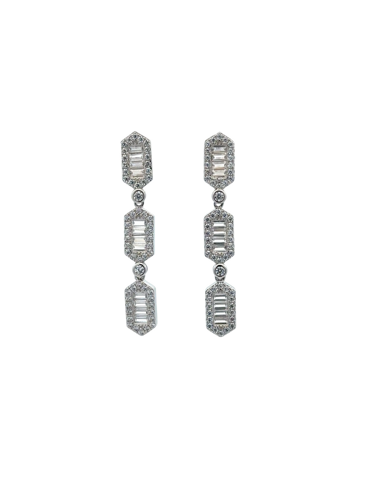 Par Arete Tira Baguettes