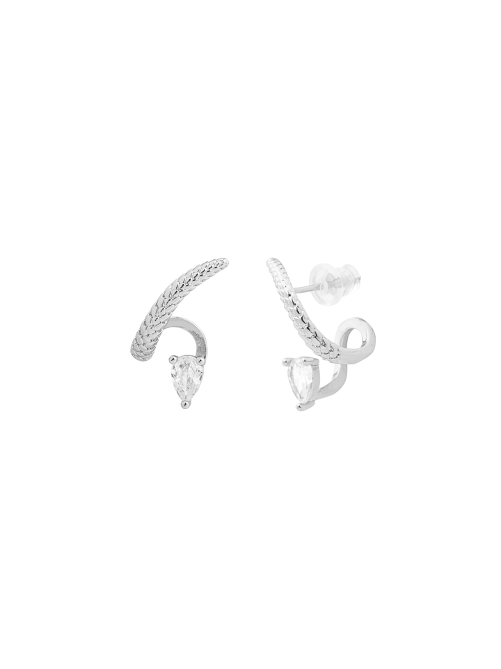 Par Arete Gota Zirconia Con Linea
