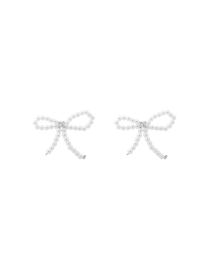 Par Arete Moño Perlas Con Zirconia