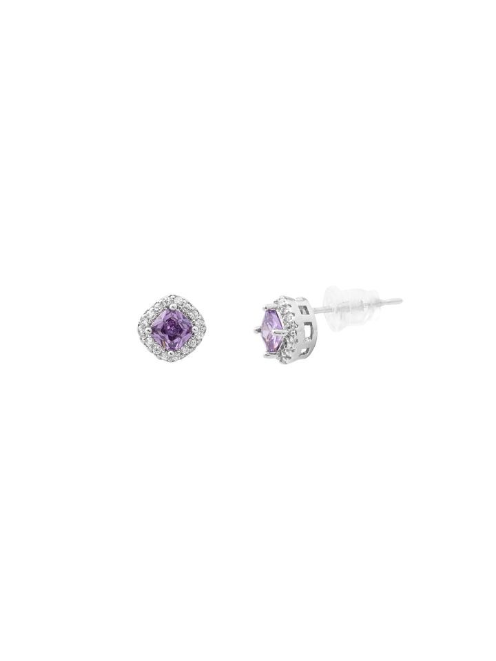 Par Arete Cuadrado Zirconias
