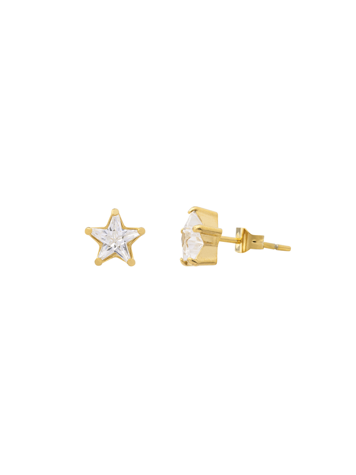 Par Arete Mini Estrella Con Zirconia