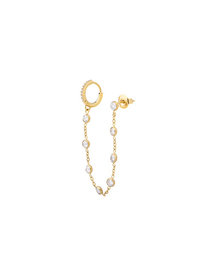 Arracada Cadena Con Arete