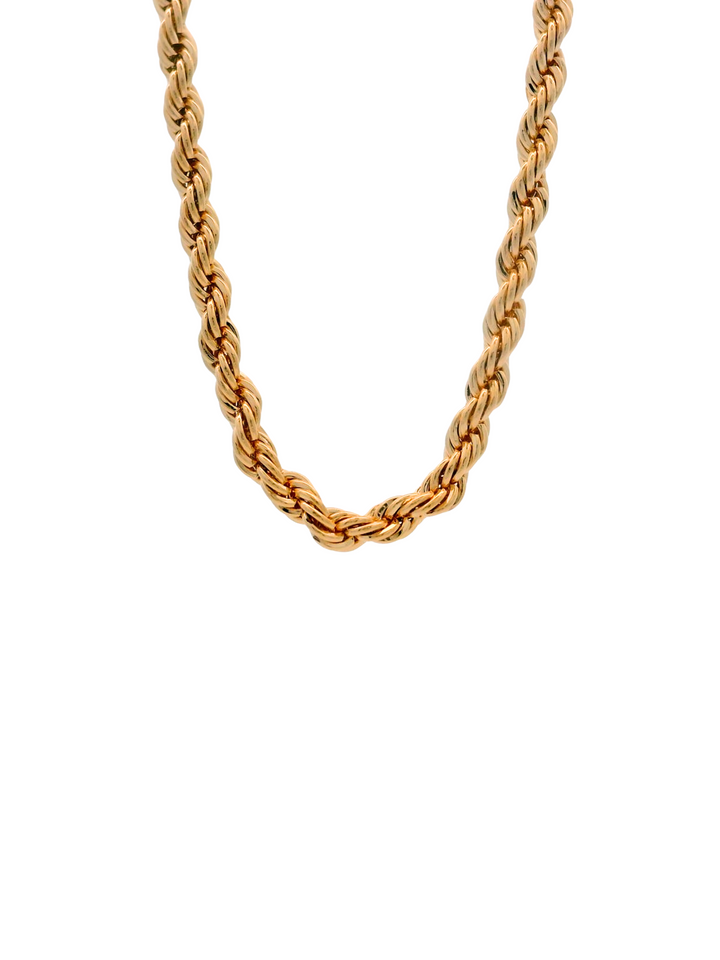 Collar Trenzado Dorado 2 mm