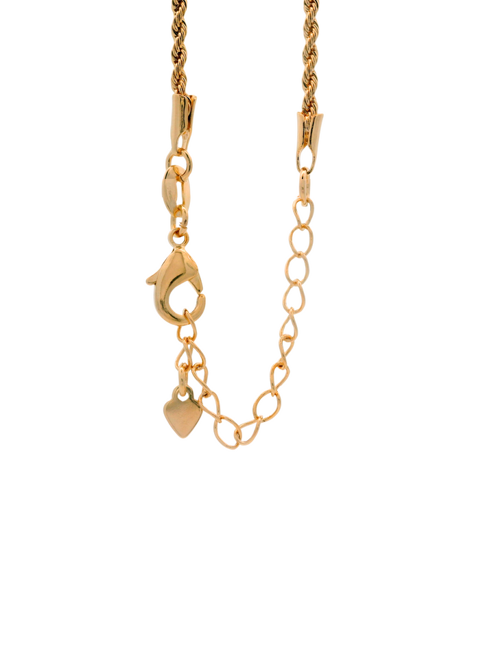 Collar Trenzado Dorado 2 mm