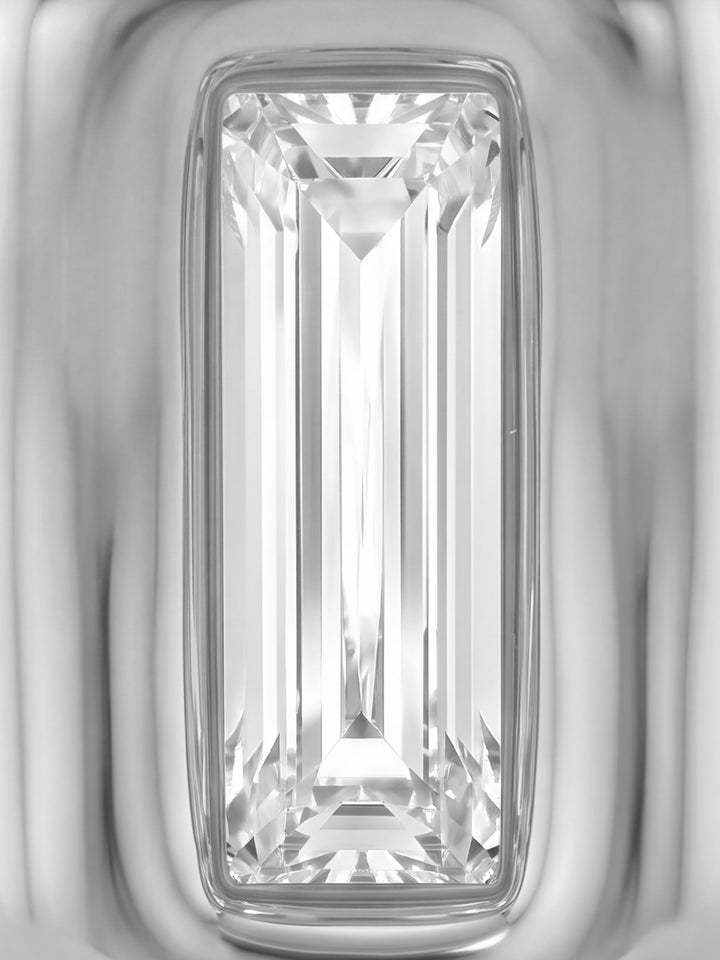 Par Arete Rectangular Chunky Con Zirconia