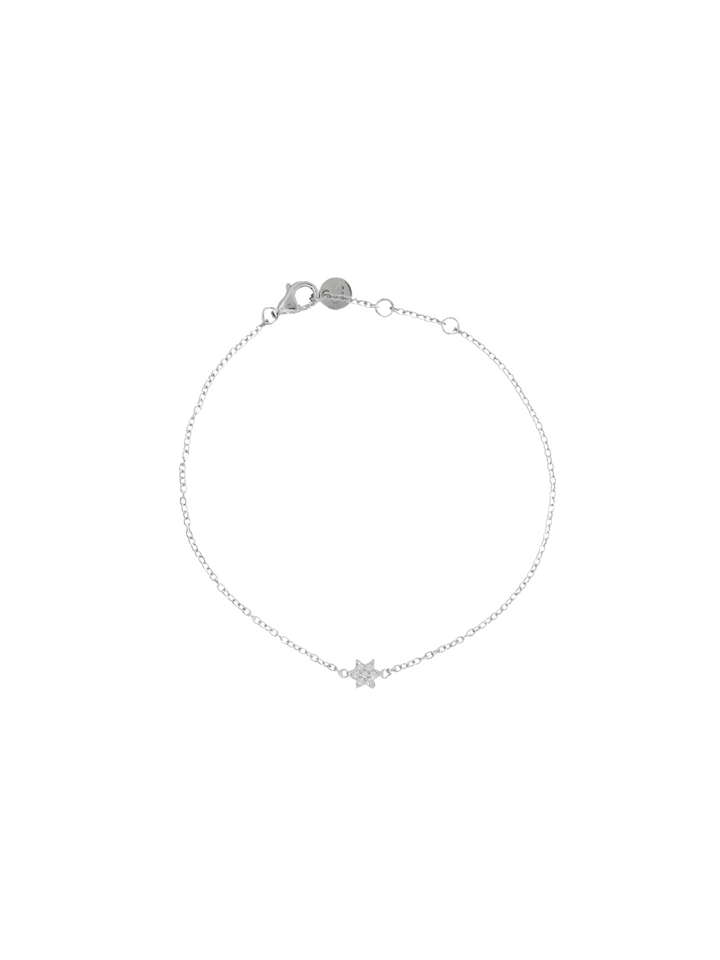 Pulsera Mini Estrella Seis Picos Con Zirconia