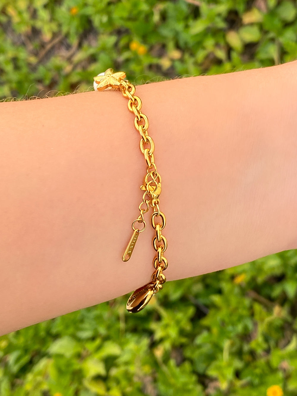 Pulsera Dijes De Mar Con Perlas