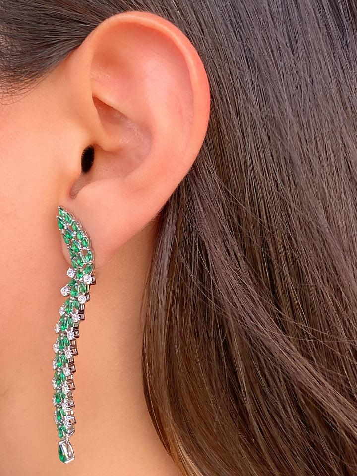 Par Arete Espiga Con Zirconias