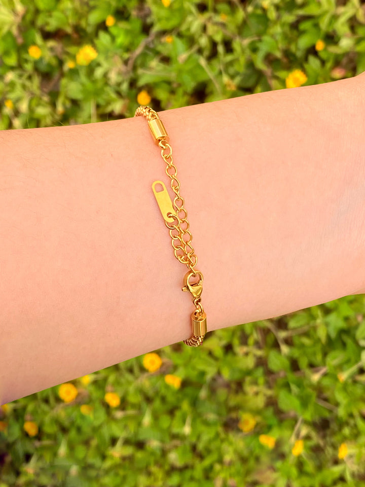 Pulsera Trenzada Con Zirconia