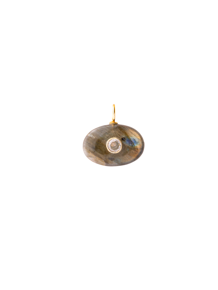 Dije Ovalado Piedra Labradorita
