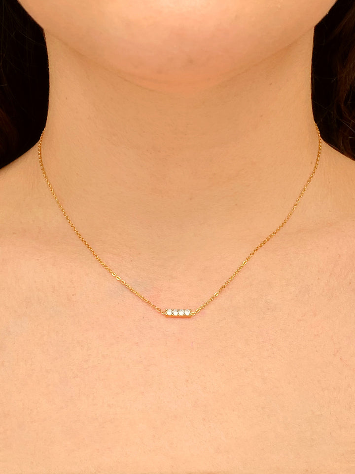 Collar Dije Linea Cuatro Zirconias