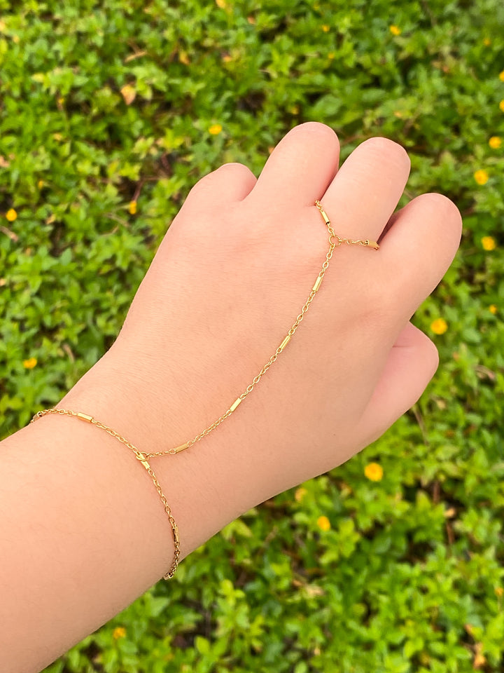 Pulsera Cilindros Con Anillo