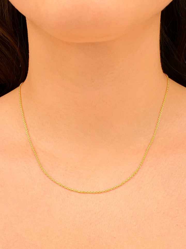 Collar Cadena 1.5 mm Oro 14k