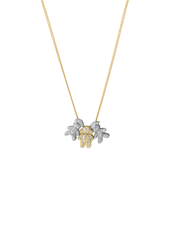 Personaliza Tu Collar Combinado Dijes Niños Zirconias