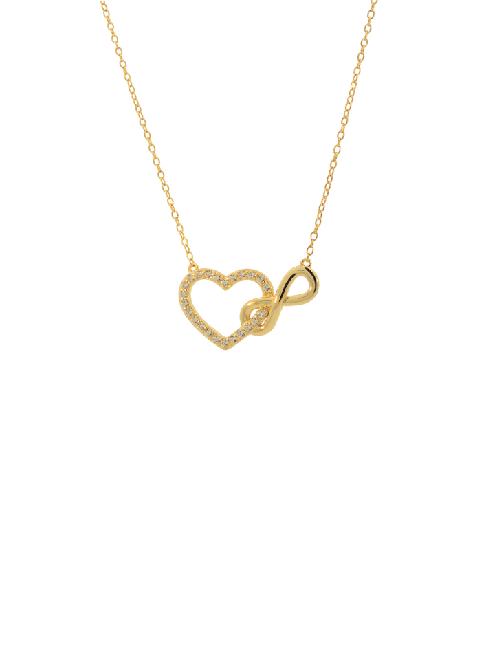 Collar Con Corazon e Infinito