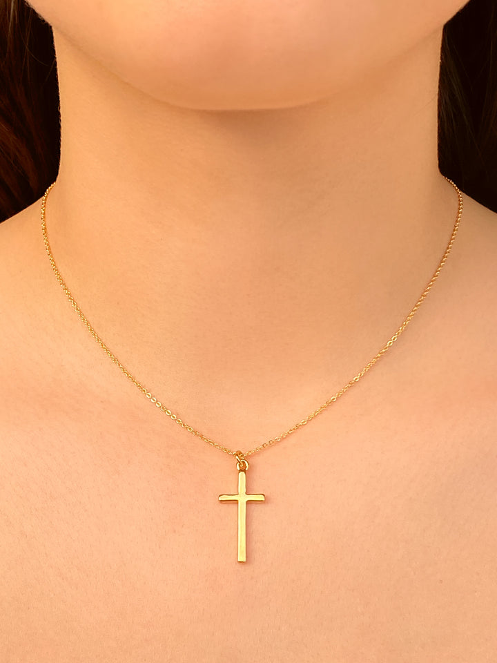 Collar Dije Cruz Lisa