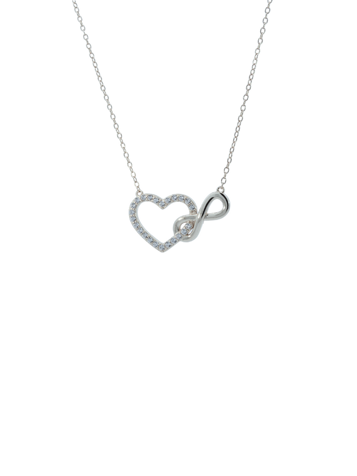 Collar Con Corazon e Infinito