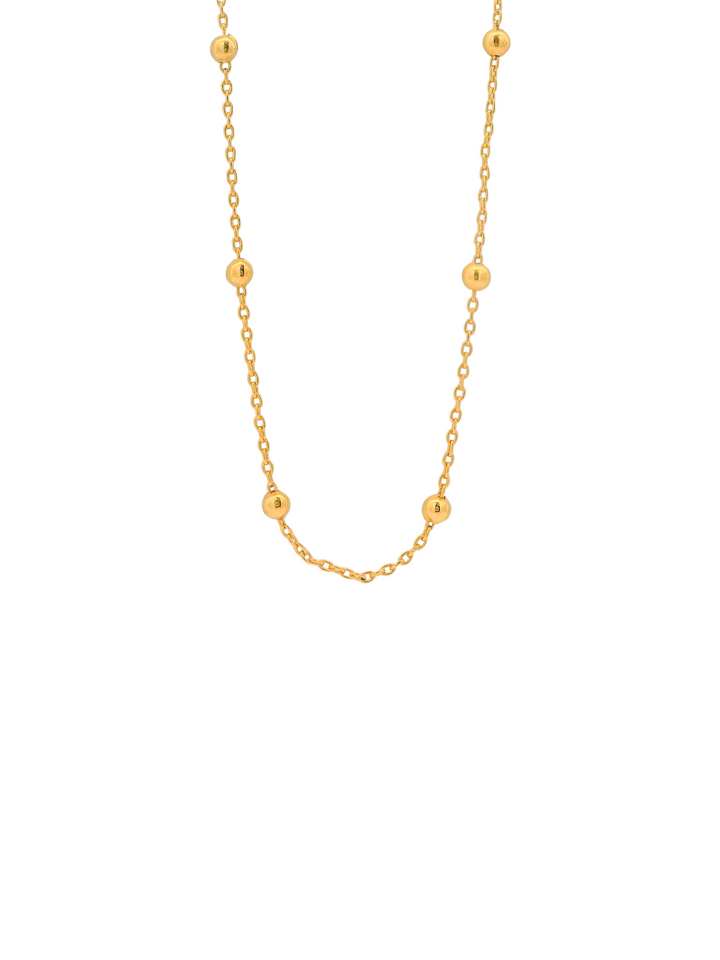 Collar Bolitas Doradas