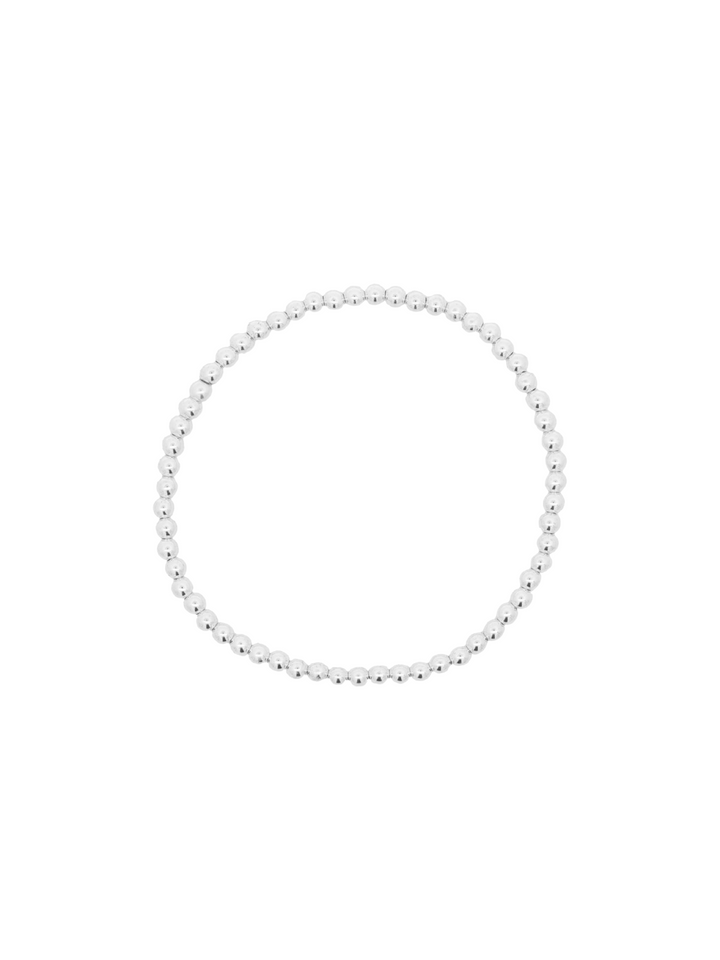 Pulsera Bolitas Plateadas