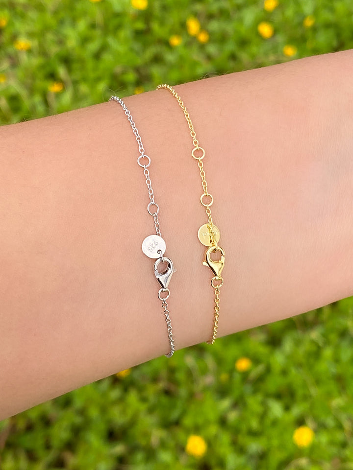 Pulsera Mini Estrella Seis Picos Con Zirconia