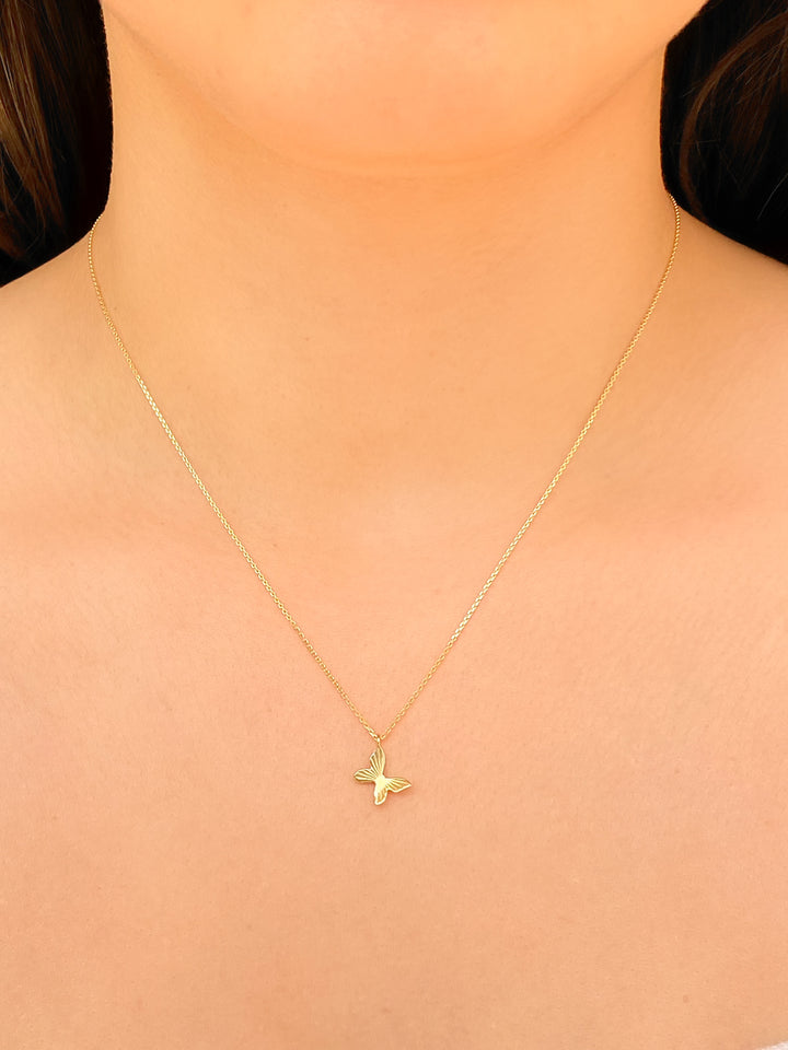 Collar Mariposa Oro 14k