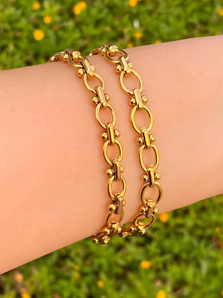 Pulsera Circulos y Bolitas