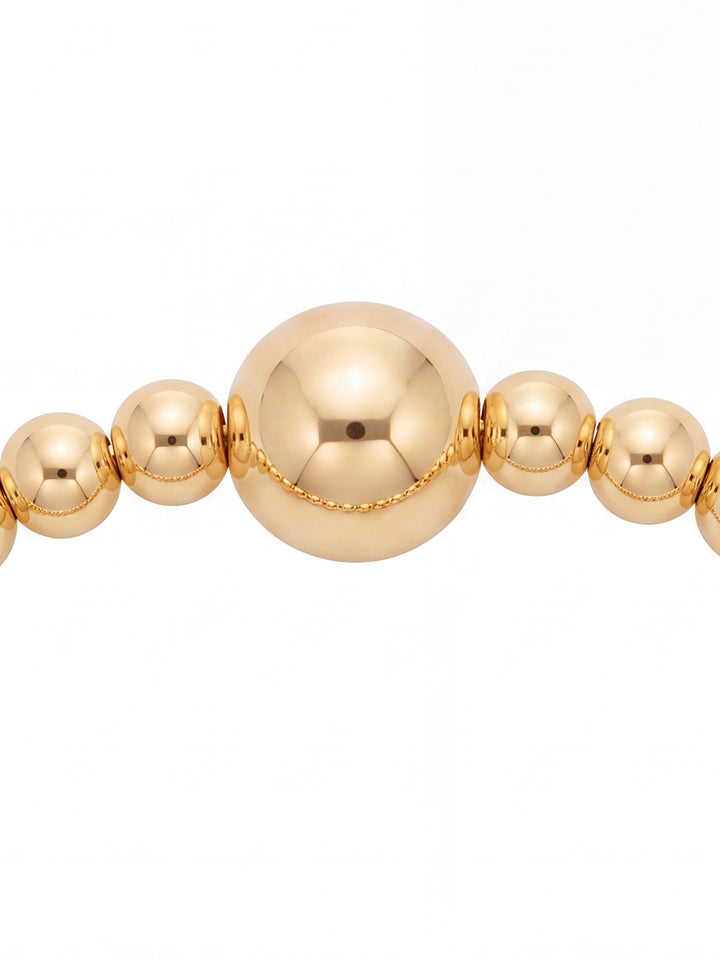 Pulsera Bolitas Gold Filled 3 mm y 7 mm