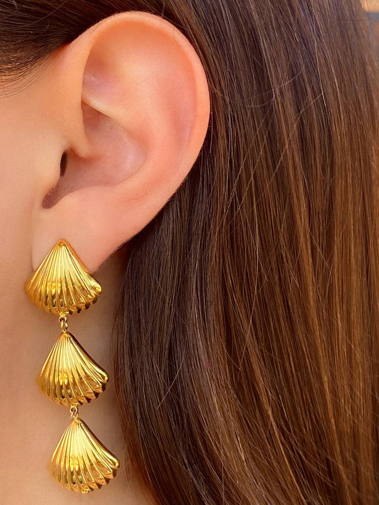 Par Arete Tira Concha