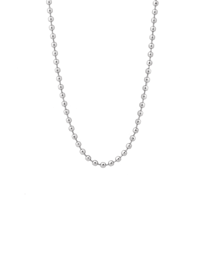 Cadena Bolitas Plateado