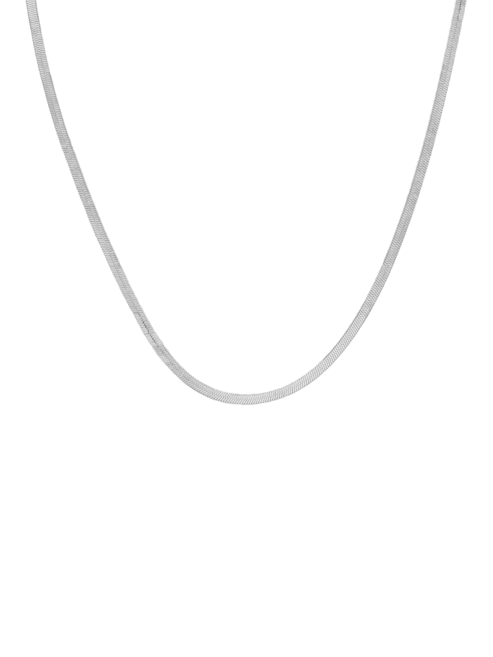 Cadena Plateada Planchada 2 mm
